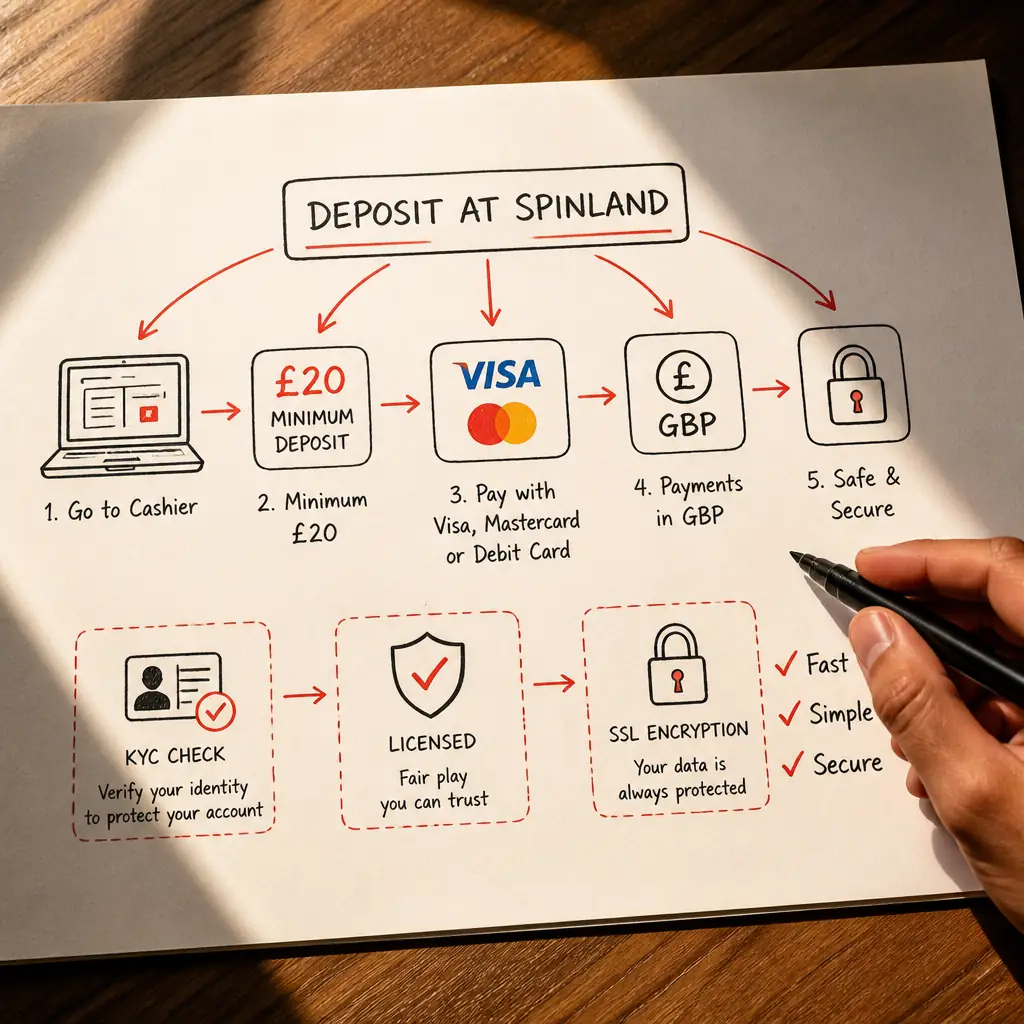 Spinland Deposit: Fast & Secure Payments visual guide for Spinland Casino